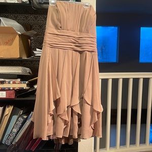 Tan bridesmaids/prom dress